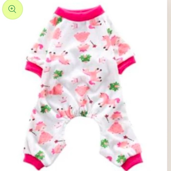 Weenie Warmers Princess Unicorn PJs feature happy little unicorns white & Pink - Picture 1 of 14